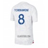 Camisola França Aurelien Tchouameni 8 Homen Equipamento 2ª Mundial 2022