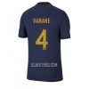 Camisola França Raphael Varane 4 Homen Equipamento 1ª Mundial 2022