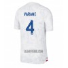 Camisola França Raphael Varane 4 Homen Equipamento 2ª Mundial 2022