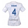 Camisola França Raphael Varane 4 Mulher Equipamento 2ª Mundial 2022