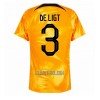 Camisola Holanda Matthijs de Ligt 3 Homen Equipamento 1ª Mundial 2022