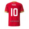 Camisola Sérvia Dusan Tadic 10 Homen Equipamento 1ª Mundial 2022