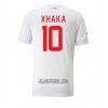 Camisola Suíça Granit Xhaka 10 Homen Equipamento 2ª Mundial 2022