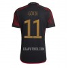 Camisola Alemanha Mario Gotze 11 Homen Equipamento 2ª Mundial 2022