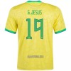 Camisola Brasil G. JESUS 19 Homen Equipamento 1ª Mundial 2022