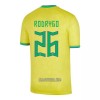 Camisola Brasil RODRYGO 26 Homen Equipamento 1ª Mundial 2022