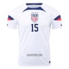 Camisola Estados Unidos RAPINOE 15 Homen Equipamento 1ª Mundial 2022