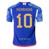 Camisola Japão MINAMINO 10 Homen Equipamento 1ª Mundial 2022