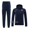 Barcelona Homen Casaco Capuz Treino 22/23 Navy