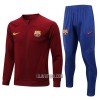 Barcelona Homen Sweat de Treino Conjunto 22/23 Vermelha