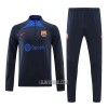 Barcelona Homen Sweat de Treino Quarto-Zíper 22/23 Navy