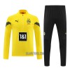 Borussia Dortmund Homen Sweat de Treino Quarto-Zíper 22/23 Amarela