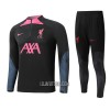 Liverpool Criança Sweat de Treino Quarto-Zíper 22/23 Preta