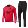 Liverpool Criança Sweat de Treino Quarto-Zíper 22/23 Vermelha