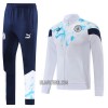 Manchester City Homen Sweat de Treino Conjunto 22/23 Azul Branco