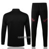 Manchester United Homen Sweat de Treino Conjunto 22/23 Preto Vermelho