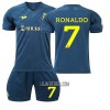 Camisola + Calções Al Nassr Ronaldo 7 Criança Equipamento 2ª 22/23