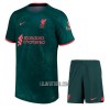 Camisola + Calções Liverpool Criança Equipamento 3ª 22/23