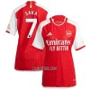 Camisola Arsenal Saka 7 Mulher Equipamento 1ª 23/24