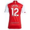 Camisola Arsenal Saliba 12 Homen Equipamento 1ª 23/24