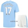 Camisola + Calções Manchester City K. De Bruyne 17 Criança Equipamento 1ª 23/24