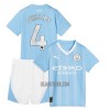 Camisola + Calções Manchester City Phillips 4 Criança Equipamento 1ª 23/24