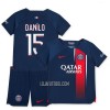 Camisola + Calções Paris Saint-Germain Danilo 15 Criança Equipamento 1ª 23/24