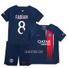 Camisola + Calções Paris Saint-Germain Fabian 8 Criança Equipamento 1ª 23/24