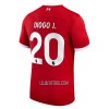 Camisola Liverpool Diogo J 20 Homen Equipamento 1ª 23/24