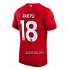 Camisola Liverpool Gakpo 18 Homen Equipamento 1ª 23/24