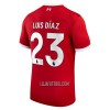 Camisola Liverpool Luis Diaz 23 Homen Equipamento 1ª 23/24