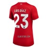 Camisola Liverpool Luis Diaz 23 Mulher Equipamento 1ª 23/24