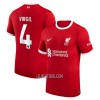 Camisola Liverpool Virgil 4 Homen Equipamento 1ª 23/24