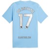 Camisola Manchester City De Bruyne 17 Homen Equipamento 1ª 23/24