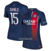 Camisola Paris Saint-Germain Danilo 15 Mulher Equipamento 1ª 23/24