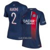 Camisola Paris Saint-Germain Hakimi 2 Mulher Equipamento 1ª 23/24