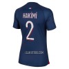 Camisola Paris Saint-Germain Hakimi 2 Mulher Equipamento 1ª 23/24