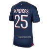 Camisola Paris Saint-Germain N.Mendes 25 Homen Equipamento 1ª 23/24