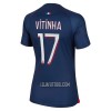 Camisola Paris Saint-Germain Vitinha 17 Mulher Equipamento 1ª 23/24