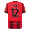 Camisola AC Milan A. Rebic 12 Homen Equipamento 1ª 23/24