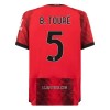 Camisola AC Milan B. Toure 5 Homen Equipamento 1ª 23/24