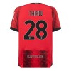 Camisola AC Milan Thiaw 28 Homen Equipamento 1ª 23/24