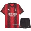 Camisola + Calções AC Milan Criança Equipamento 1ª 23/24