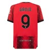 Camisola + Calções AC Milan Giroud 9 Criança Equipamento 1ª 23/24