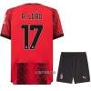 Camisola + Calções AC Milan R. Leao 17 Criança Equipamento 1ª 23/24