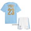 Camisola + Calções Manchester City Champions of Europe Criança Equipamento 1ª 23/24