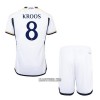 Camisola + Calções Real Madrid Kroos 8 Criança Equipamento 1ª 23/24