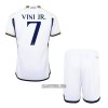 Camisola + Calções Real Madrid Vini Jr. 7 Criança Equipamento 1ª 23/24