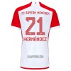 Camisola FC Bayern de Munique Lucas Hernandez 21 Homen Equipamento 1ª 23/24