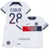 Camisola + Calções Paris Saint-Germain C. Soler 28 Criança Equipamento 2ª 23/24